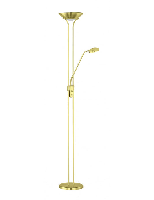Lampadaire Led Spock avec Spot de lecture à intensité variable, éclairage Trio en laiton