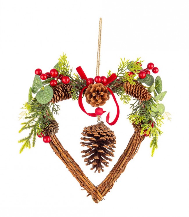 4x Pendentif Coeur Rouge Christin C