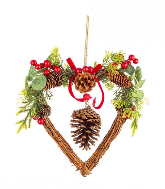 4x Pendentif Coeur Rouge Christin C