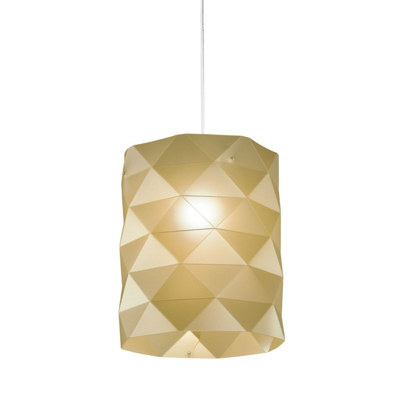 Suspension New Gold en métal chromé cm. 27 x 32 heures