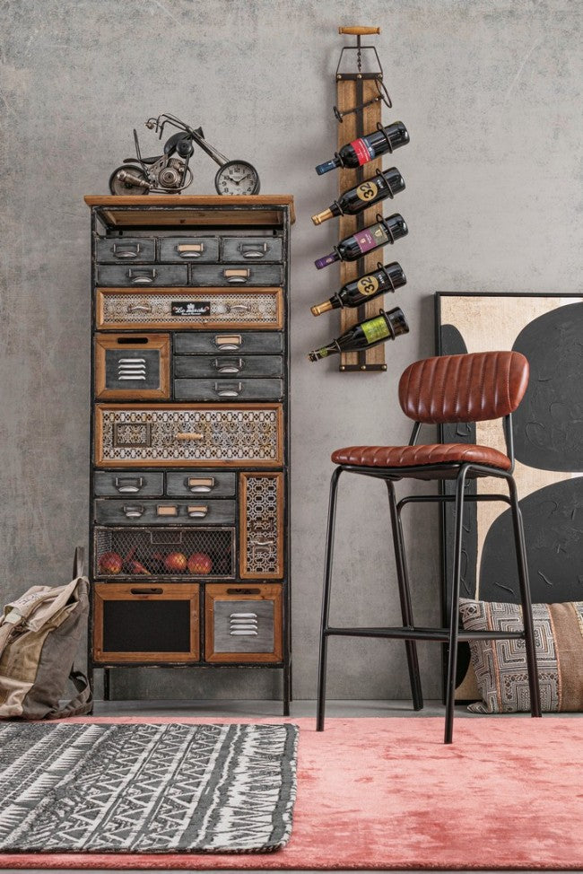 Tapis viscose style ethnique Rouge Corail BELIZE 140x200 cm