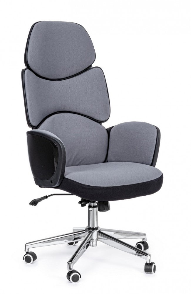 Fauteuil de bureau rembourré gris-noir Armstrong
