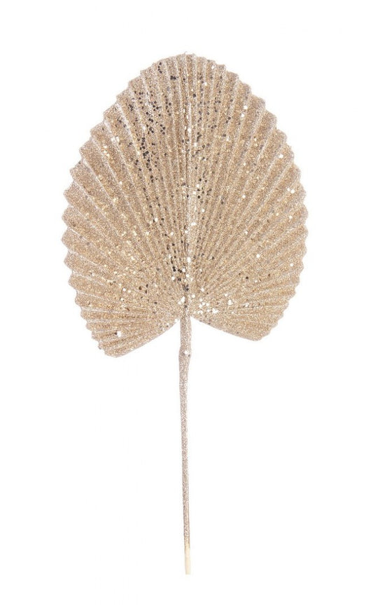12x Feuille d'Éventail à Champagne H52cm