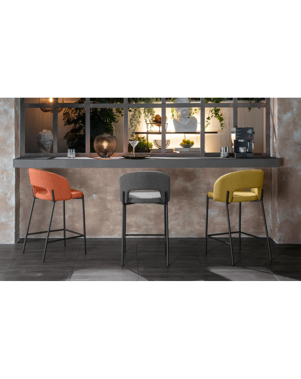2x Tabouret en tissu - Greta
