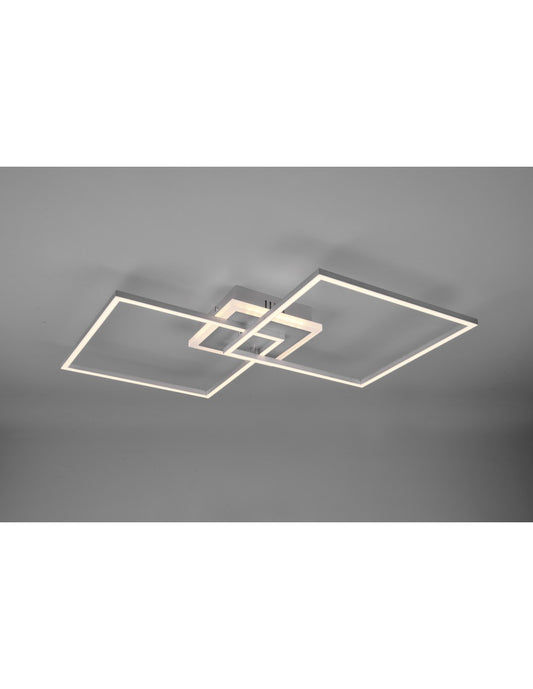 Arribo Plafonnier LED Carré Dimmable Rgbw Aluminium Trio Éclairage