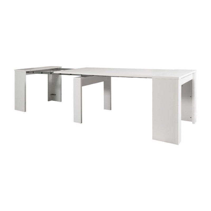 Table console extensible Blanc BAKU 78x54-252x h78 cm