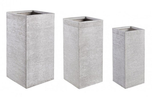 Lot de 3 grands vases Graffiti QU blancs