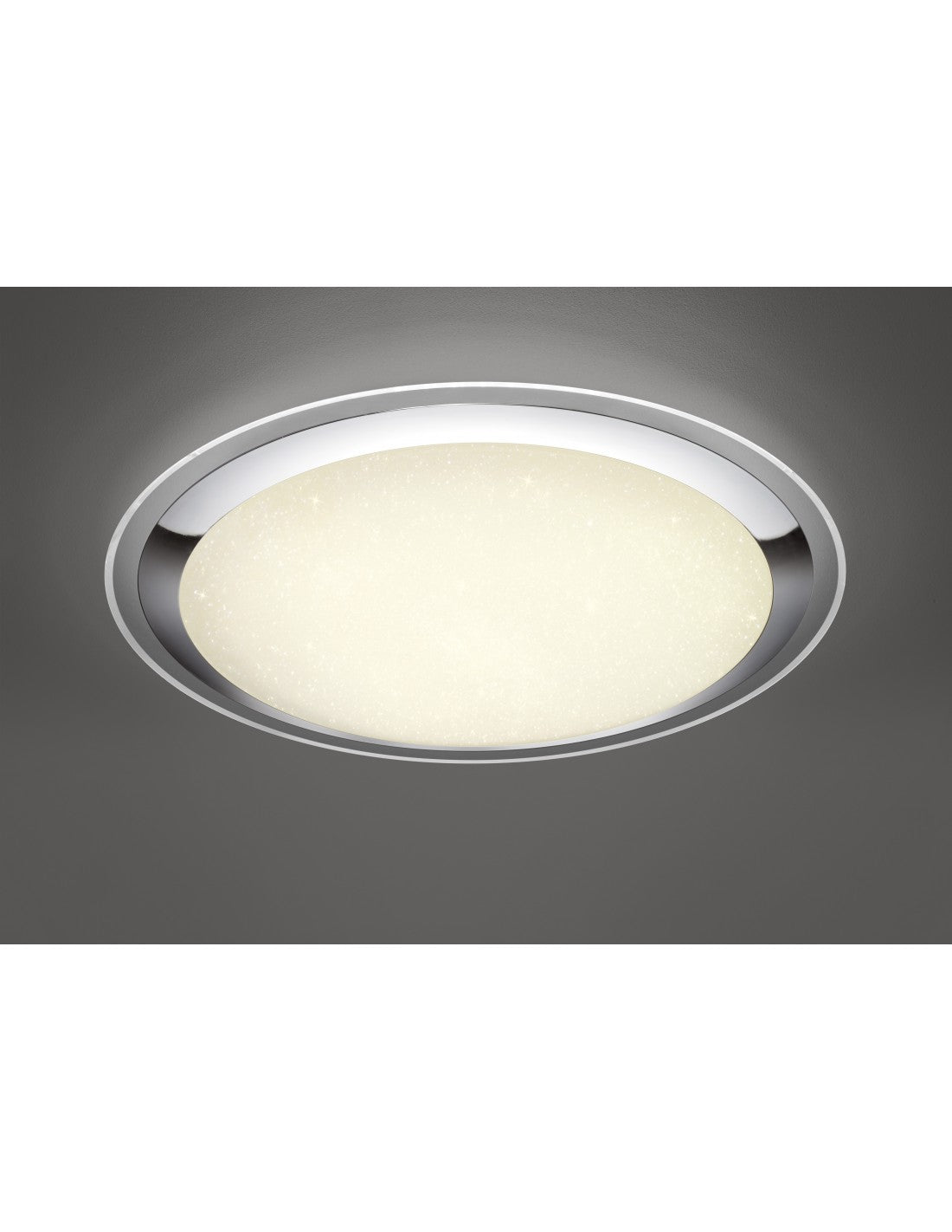 Grand plafonnier LED Dimmer Miko Glitter Ø85 cm Trio Lighting