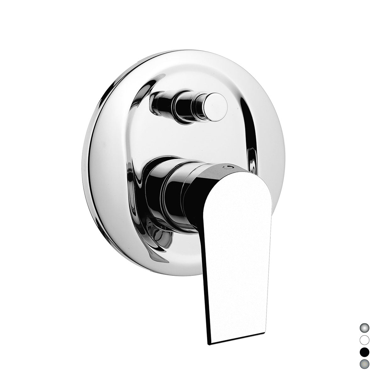 Mitigeur de douche à encastrer avec inverseur - Chrome