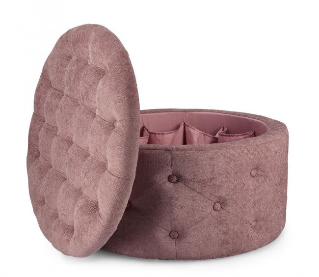 Pouf Cont.P.Scarpe Ernestine Rose Foncé