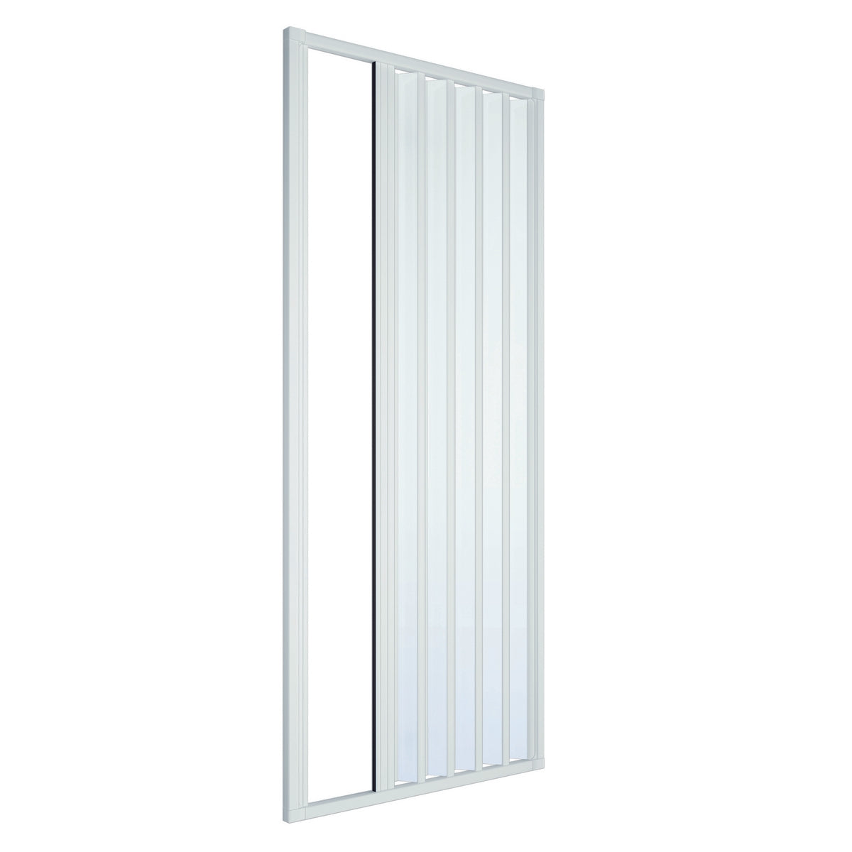 Cabine de douche en niche à soufflet réductible modèle Onofrio Lux