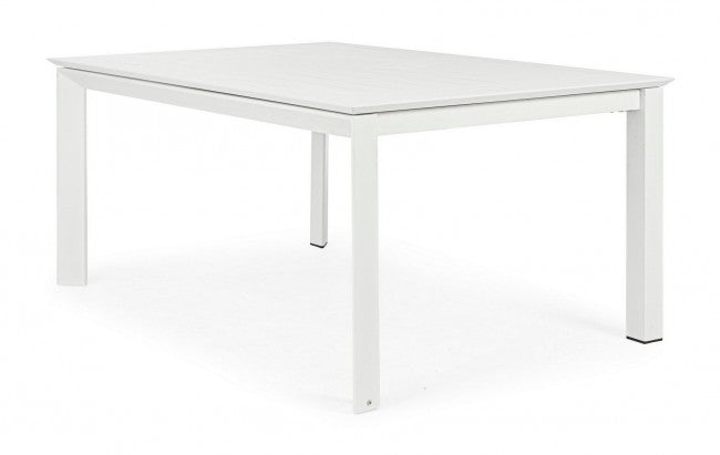 Table de jardin extensible blanche Konnor