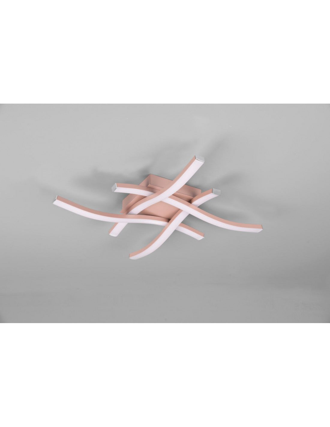 Plafonnier moderne Design Hashtag Route Rose Gold Led 4000k Trio Lighting