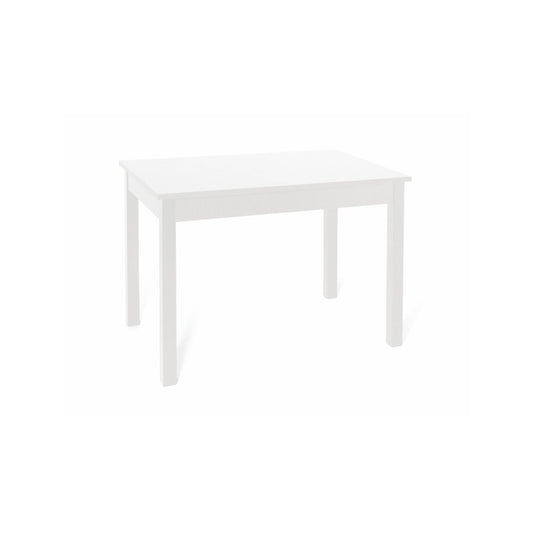 Table à manger Frêne Blanc en bois mélaminé 70x110 cm