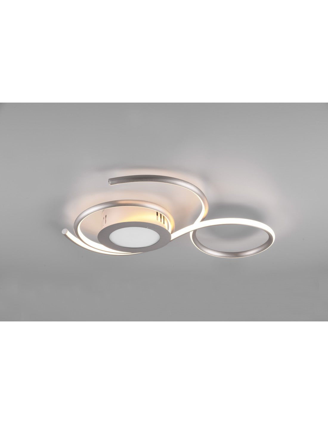 Plafonnier moderne à variateur LED pour salon Jive Nichel Trio Lighting