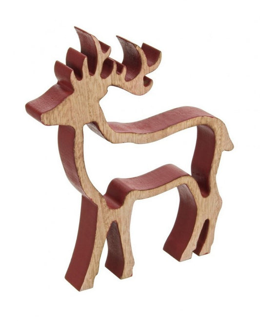 6x Forme De Renne Devant Rouge L