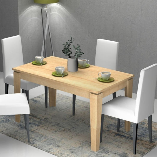 Table extensible Chêne MEGARON 120-160X80 cm
