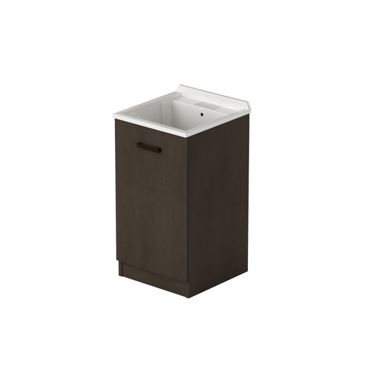 Meuble lavabo 1 porte coloris Boue H56x47x50cm
