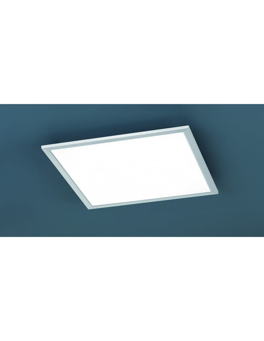 Plafonnier LED Carré Phoenix Nickel 45x45 cm Trio Lighting