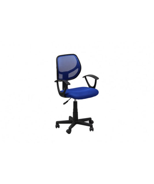 Fauteuil de bureau Astra en polyester bleu