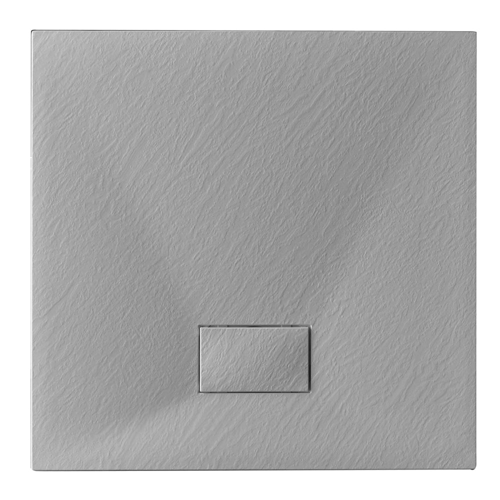 Receveur de douche Stone Essence Slim Quadro gris 80x80 cm