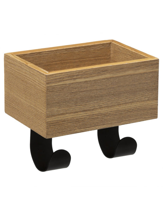 Étagère multifonctionnelle avec 2 patères pratiques