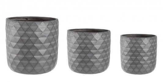 Set3 Vase Pyramide à Anthracite
