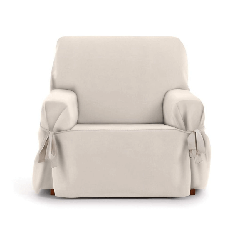 Housse de fauteuil universelle Levante beige 80/120 avec lacets