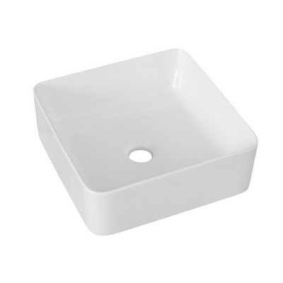 Vasque à poser 34,5 x 34,5 cm, coloris blanc