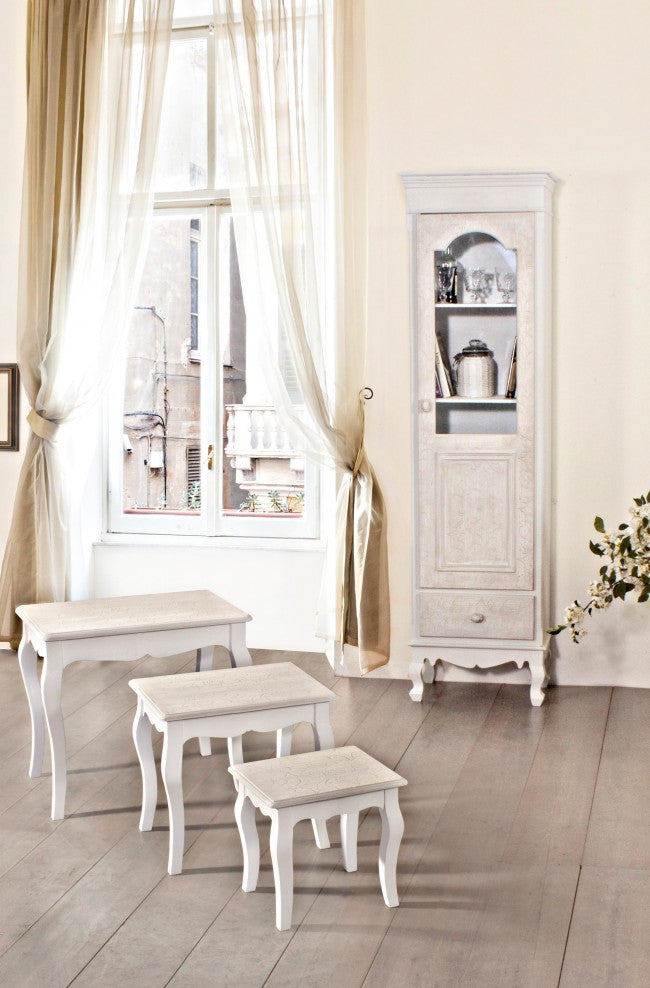 Ensemble classique de 3 tables basses Clorine en bois