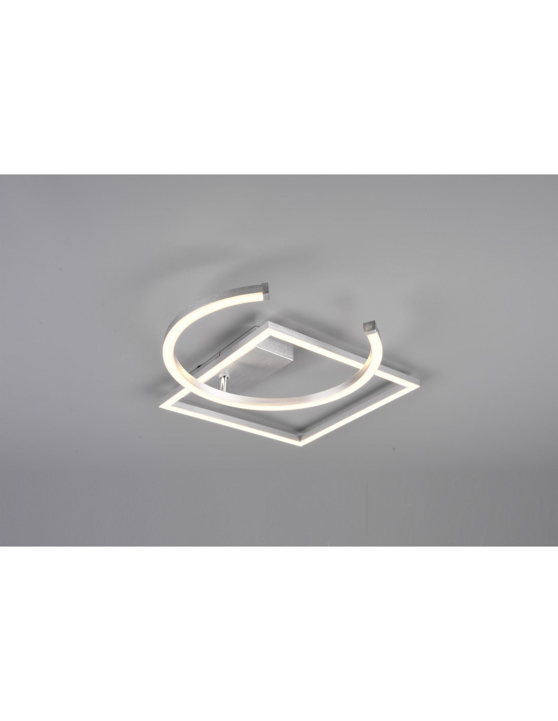 Plafonnier LED Pivot 23,5w Nickel L42 cm Gradable Trio Lighting