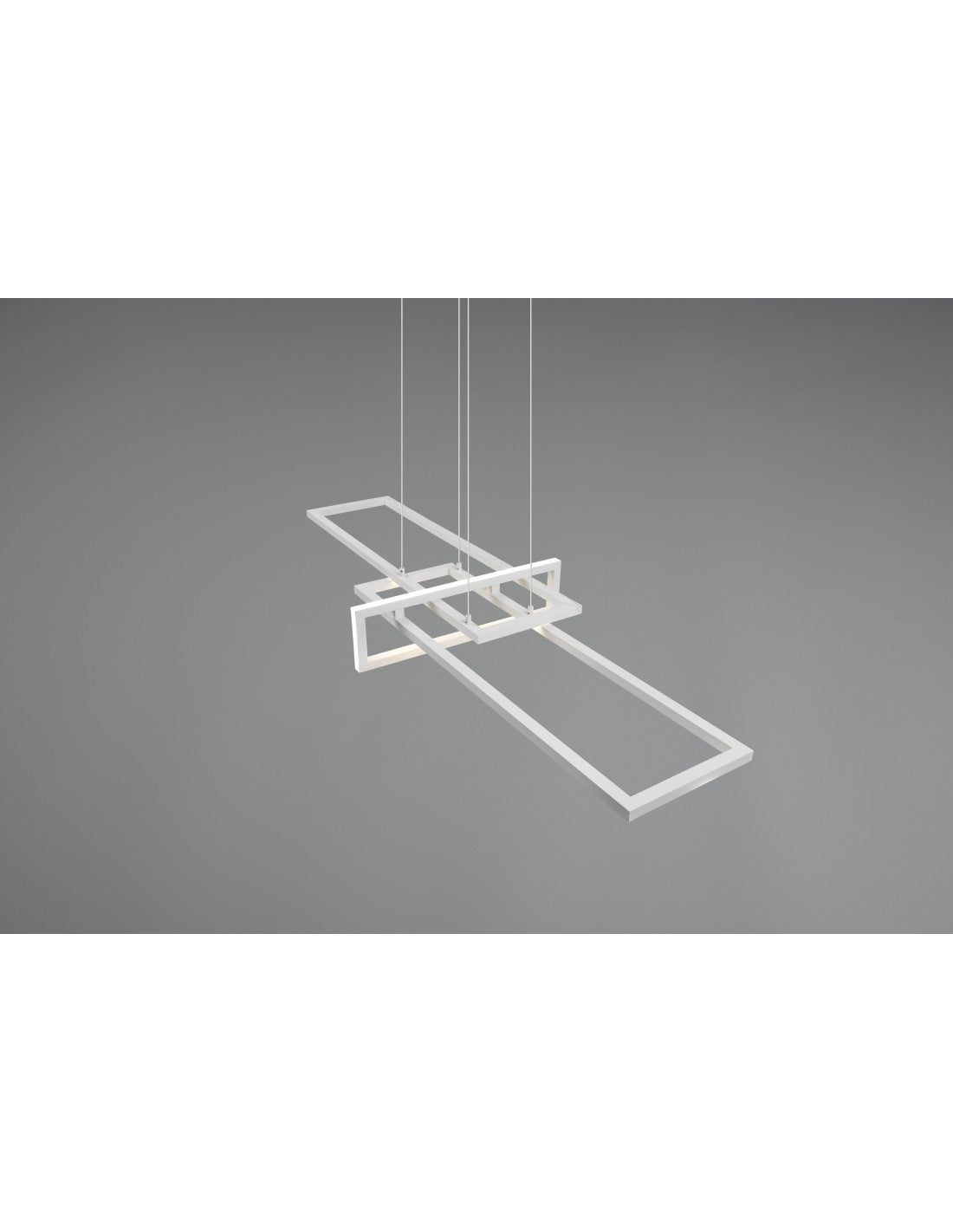 Salinas Suspension 3 Rectangles LED 34w Blanc L110 cm Dimmable Trio Éclairage