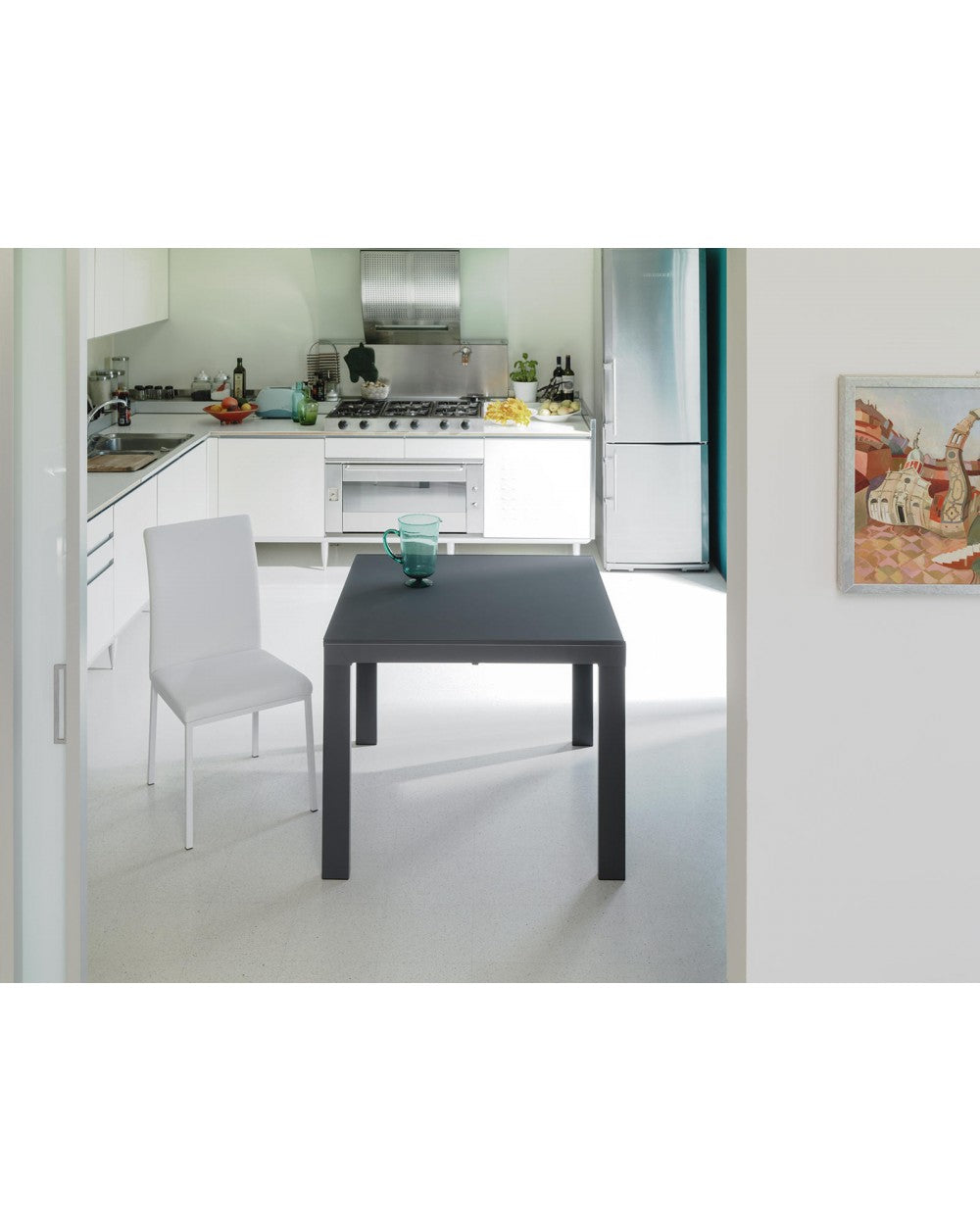 Table extensible 90-163,5 x 90 cm - Bannière
