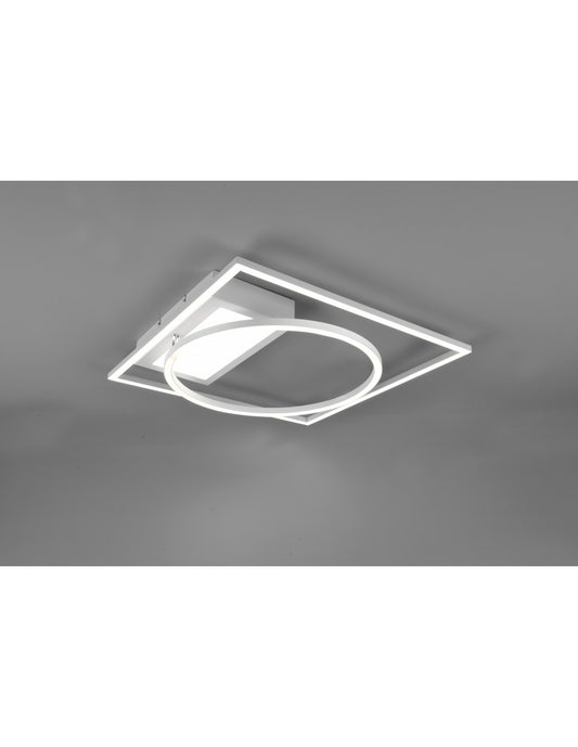 Plafonnier LED Downey 34w Blanc L64 cm Dimmable Trio Lighting