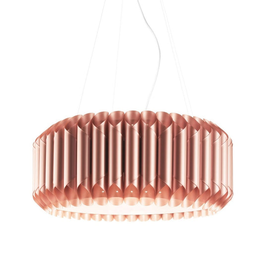 Suspension 5 Lumières Cuivre en Métal Chromé Cm. 60 x 31h