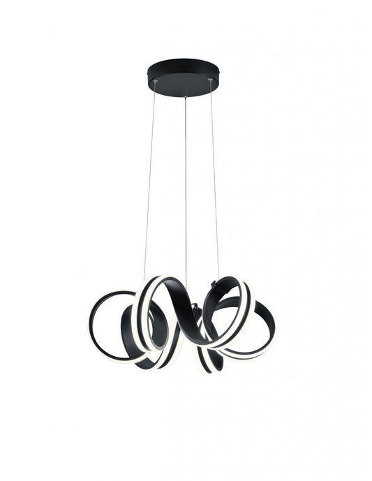 Suspension Led Variateur Carrera Ruban Noir Trio Éclairage