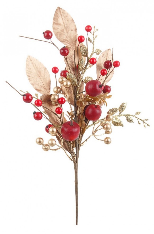 12x Branche Louxor Or C-Pomme H45cm