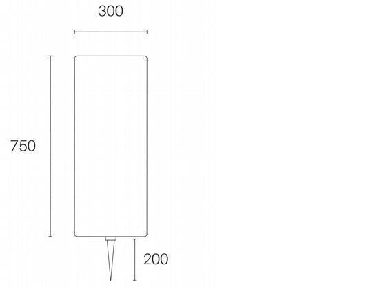 Ligne à rouleaux Puntoluce E27 blanche