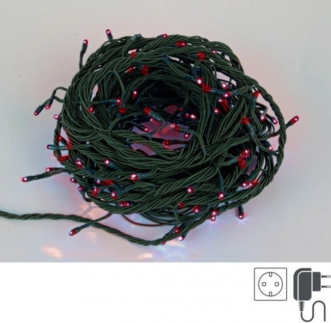 8x Chaîne 180 LED Rouge Int-Ext