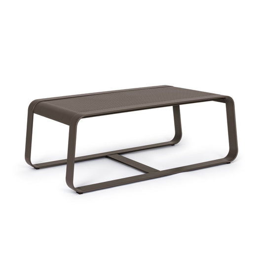 Table basse en aluminium de style industriel 105x62 cm