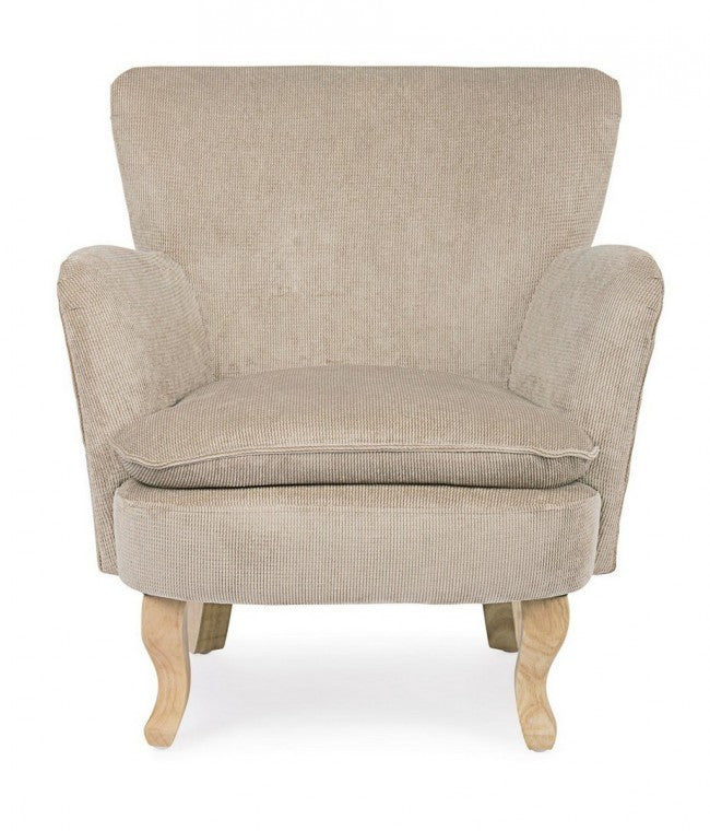 Fauteuil gris tourterelle de style vintage