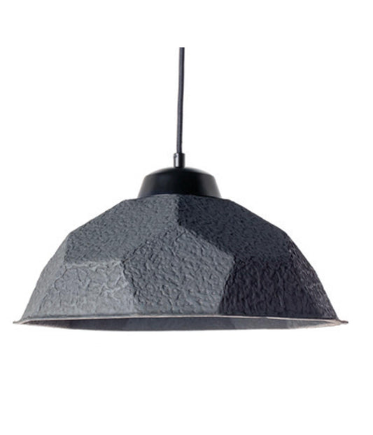 Lampe à suspension avec abat-jour en carton recyclé noir D35xP35x160h cm