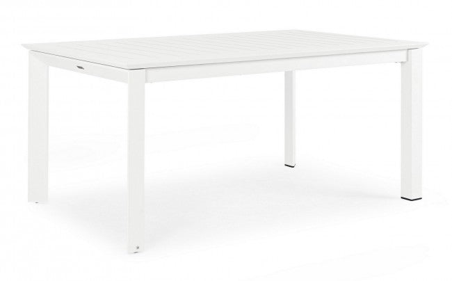 Table de jardin extensible blanche Konnor
