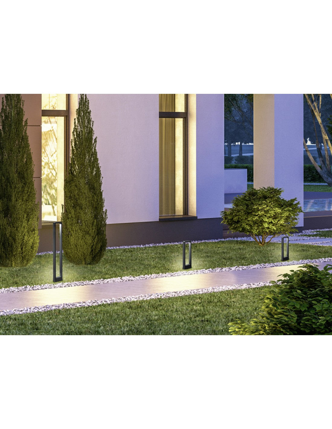 Mât Bas Extérieur Reno Led IP54 Anthracite H50 cm Trio Luminaire