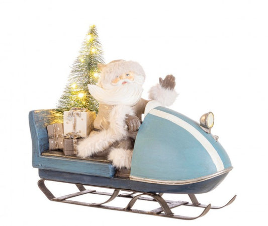 Père Noël Danois C-Sleigh Bleu C-Led