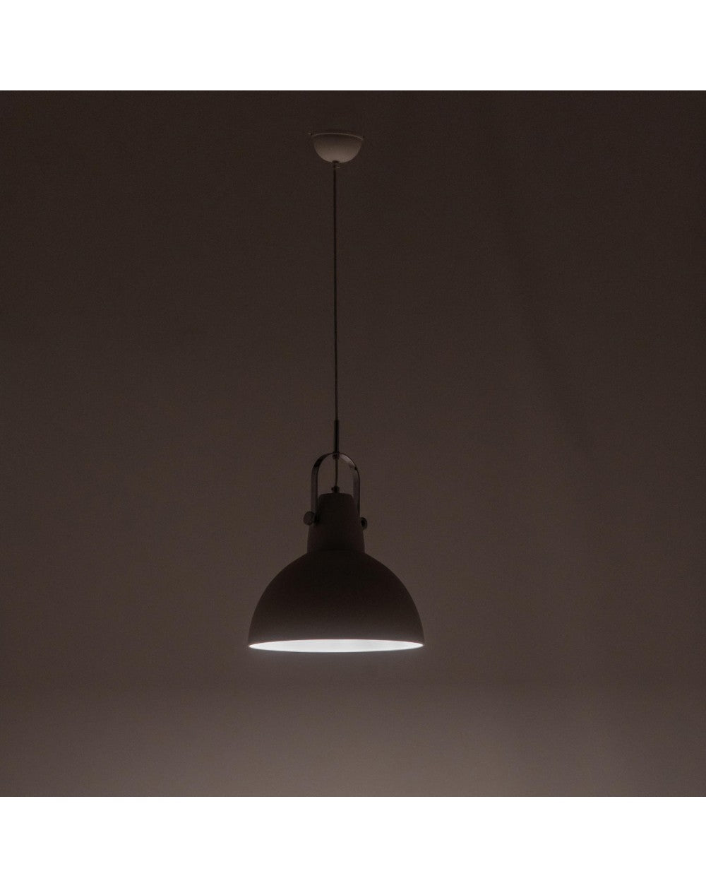 Lampe à suspension Kande en acier STS blanc