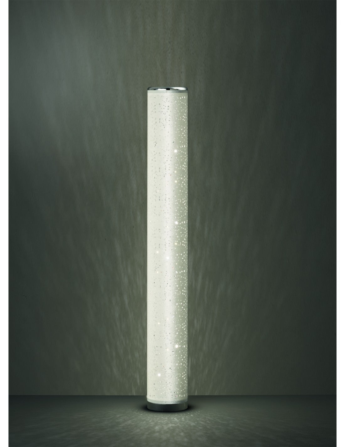 Lampadaire LED Tico moderne H103 cm Tissu Blanc Trio Lighting
