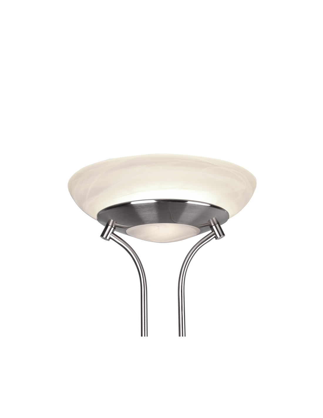 Lampadaire LED variateur avec spot de lecture Orson Nichel Trio Lighting