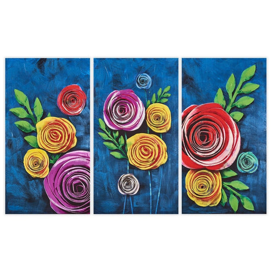 TABLEAU PHOTOPRESSÉ AVEC EFFET PEINTURE 55 X 3 X 100 CM