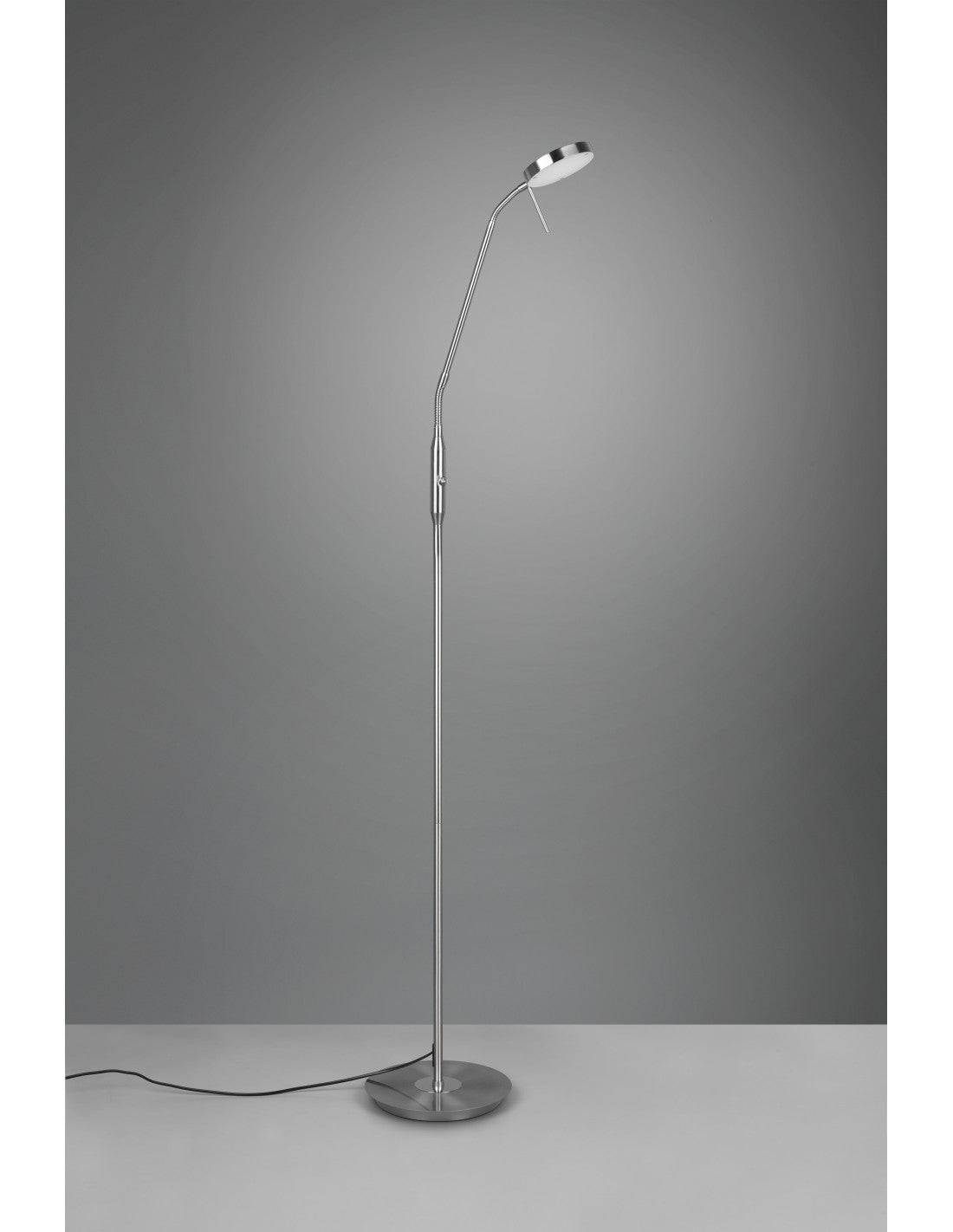 Monza Led Touch Dimmer Nickel Trio Lighting Lampadaire de studio
